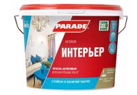 Краска для стен и потолков акриловая PARADE CLASSIC W3 10 л.