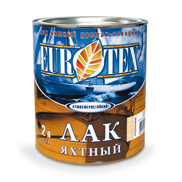 ЛАК ЯХТНЫЙ EUROTEX® алкидно-уретановый глянцевый 0,75 л