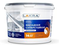 Краска фасадная акриловая 14кг белоснежная  Лакра