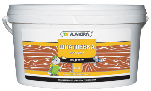 Шпатлевка Лакра по дереву Сосна 1,5 кг