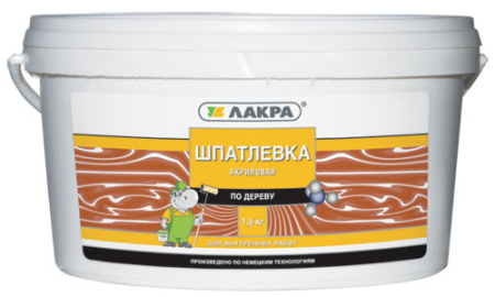 Фото Шпатлевка Лакра по дереву Дуб 1,5кг